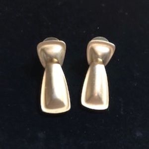 Brushed Gold Earrings *NWOT*